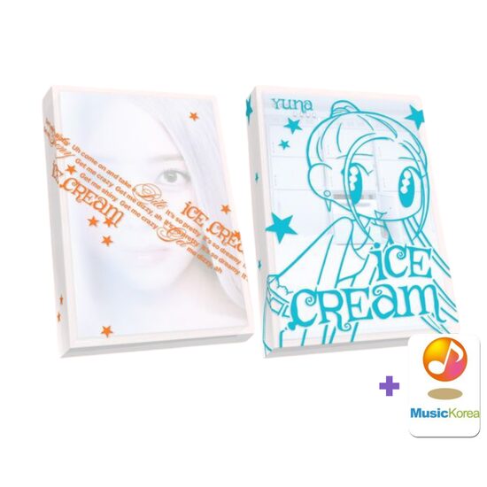 YUNA - [Ice Cream] (POCAALBUM Ver.) + MusicKorea Photocard